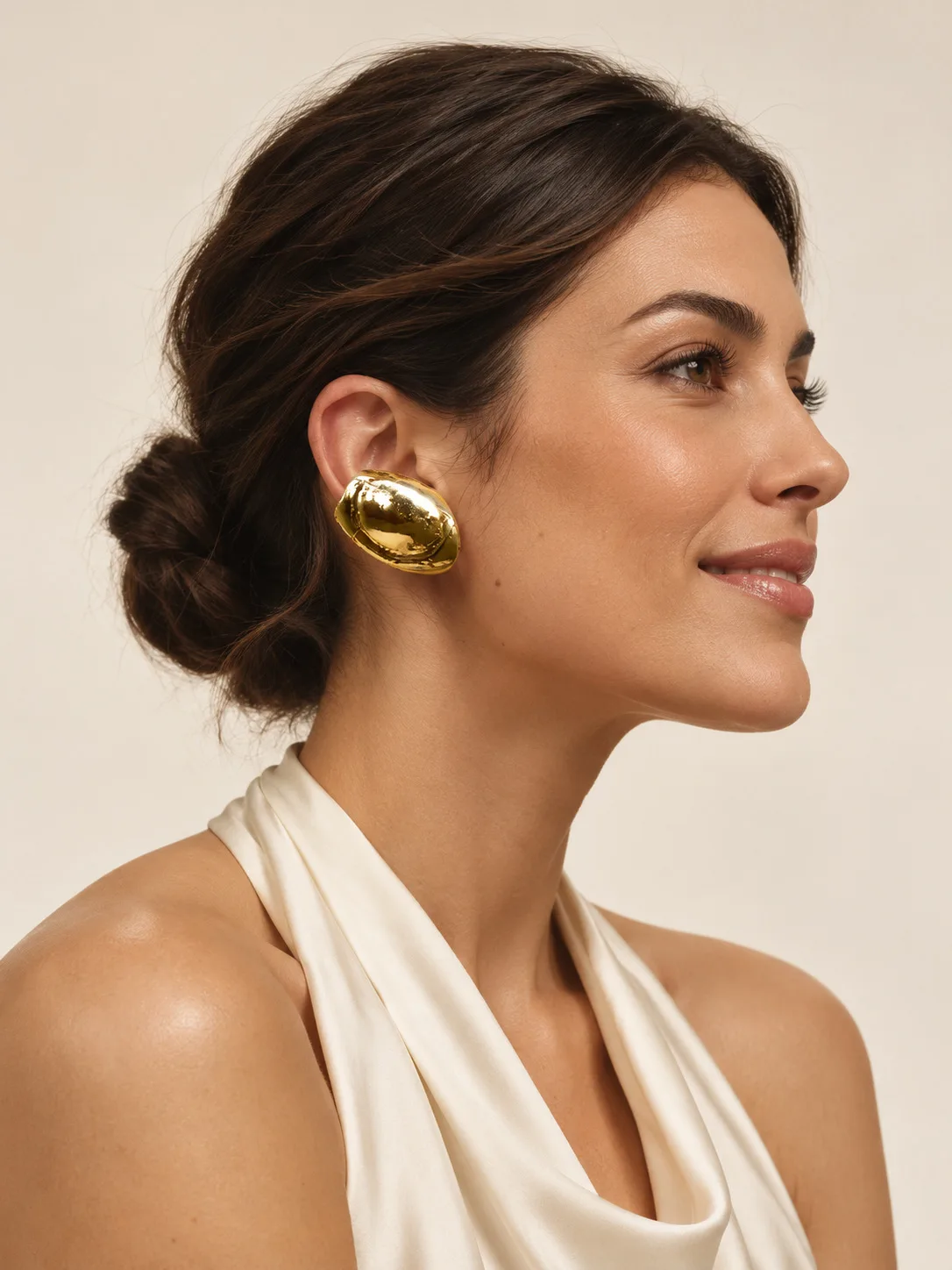 Earcuff Sordo Cubagua Bañado en Oro Large