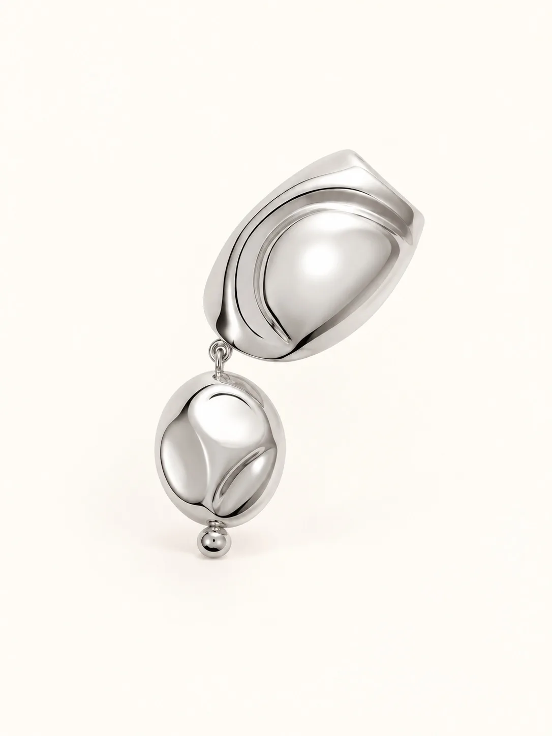Earcuff Sordo Cubagua Doble Bañado en Plata